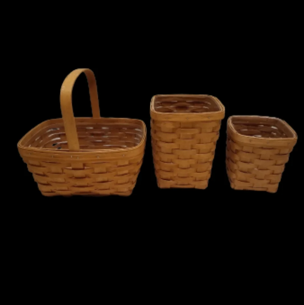 *Handwoven Longberger Baskets Set of 3